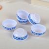 Tazón de Simulación Estilo Chino Pequeño Regalo Marea Nacional Azul y Blanco Porcelana Tazón Modelo de Exhibición Niños Comida Juego Tazón Vacío Modelo de Cuchara