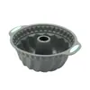 Forma de silicone para bolo resistente a altas temperaturas, forma de assadeira, forma para donut, forma para pão de forma Qi Feng, conjunto de assadeiras cinza escuro