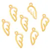Acessórios para joias DIY de liga asas ocas pingente de asas pulseira chaveiro pingente decorativo D453