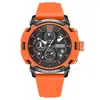 Reloj MEGIR para Hombre Superventas Transfronterizo Multifuncional Resistente al Agua Luminoso de Silicona Deportivo de Cuarzo 2208