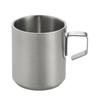 Xícara de Café, Copo de Água, Copo de Extração, Copo de Onça em Aço Inoxidável 304 com Alça, Copo para Espuma de Leite de Espresso, Estilo Simples
