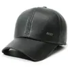 Gorra de Béisbol de Invierno para Hombre con Forro de Felpa para Personas de Mediana Edad y Mayores, Calidez al Aire Libre y a Prueba de Viento, Protección para los Oídos de Pana, Gorra Tipo Pato para Papá Abuelo
