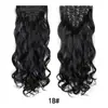 Comercio Exterior Transfronterizo Extensiones de Cabello para Pelucas Cabello Largo Rizado Olas Grandes Set de Siete Piezas Extensiones de Cabello de Fibra Sintética 16 Clips Cabello Largo Rizado