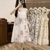2026 Nuevo Camisón de Verano sin Mangas con Copas Integradas, Estilo Celebridad de Internet, Puro y Sexy, Fresco y de Longitud Media para Casa