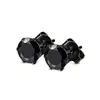 Pendientes redondos populares transfronterizos, ear cuffs de barra, tachuelas cuadradas, ear cuffs de acero inoxidable para hombre, pendientes de piercing negros
