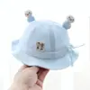 Chapéu de bebê primavera e outono fino para recém-nascido menina chapéu de sol meses de idade homens e mulheres fofo outono e inverno chapéu de pescador