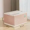 Caixa de Armazenamento Doméstica Grande Capacidade Plástico Espessado Caixa Basculante Roupas Colcha Brinquedo Caixa de Armazenamento Caixa de Armazenamento Dobrável