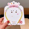 Set de Joyería de Collar Infantil Transfronterizo, Pulseras de Cuentas de Colores, Diademas de Dibujos Animados, Pendientes, Accesorios de Princesa para Niñas