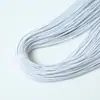 Cuerda Elástica de Colores 1 mm Negra Banda de Goma para Juguetes Hilo para Hacer Pulseras, Hilo Delgado para Enhebrar Cuentas, Cordón Elástico Redondo para Cuentas de Oración Budistas