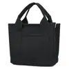 Bolso de lona nuevo de estilo japonés muy elegante, moderno y sencillo, bolso tote de gran capacidad, adecuado para el uso diario, bolsa para el almuerzo multiusos para mujer