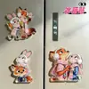 Novos Animais Malucos de Alta Qualidade Decorativos Acrílico Magnético Fofo Nick e Judy Presente Ímãs de Geladeira Personalização