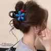 Pinza de garra de lunares estilo coreano, pinza para el pelo modelo nuevo de alta gama 2026, pinza de tiburón grande exquisita para cabello grueso