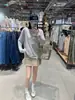 Camiseta de Manga Larga a Rayas Finas para Mujer, Nuevo Estilo Popular de Primavera, Cubierta Protectora Solar de Seda de Hielo, Top de Punto Estilo Perezoso