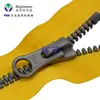 Ykk Suministro Directo de Fábrica Original No. Cremallera de Metaluxe Plateado Antiguo con 5 Dientes Puntiagudos de Resina, Extremo Cerrado. Las especificaciones se pueden consultar