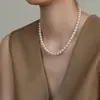 Collar de Perlas Blancas Australianas de Seda de Gama Alta con Cierre Magnético, Cadena Versátil para Clavícula de Moda de Lujo Ligero, Nueva Cadena para Suéter 2026