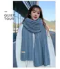 Fábrica de Origen Bufanda de Punto Grueso de Lana Estilo Coreano para Mujer, Bufanda Gruesa Cálida de Invierno para Estudiantes y Parejas, Al por Mayor en Stock