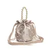 Bolsa de Mão Pérola Comércio Exterior Design de Nicho Feminino Bolsa Saco Cordão Bolsa de Noiva Celebridade da Internet Bolsa de Ombro Único Transversal de Alta Qualidade