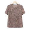 Ropa de Verano para Mujeres de Mediana Edad y Mayores, Camisas de Verano para Abuelas, Trajes de Manga Corta para Madres de 60 y 70 Años, Ropa para Señoras Mayores