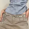 5 Nuevos Accesorios Retro de Metal con Forma de Estrella para la Cintura de Mujer, Jeans, Faldas Cortas, Decoraciones para Cinturón, Vestidos, Cadenas de Cintura de Moda