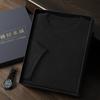 Suéter de cachemira para hombre, manga corta, cuello redondo, 100 % cachemira pura, otoño e invierno, nueva camiseta de manga corta de punto fino de 68 peinadas
