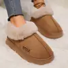 Botas de nieve, envío directo transfronterizo, zapatos de algodón para otoño e invierno, unisex, pantuflas de interior con suela gruesa de EVA y forro de felpa