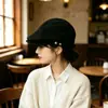 Chapéu estiloso à moda britânica, artístico e vintage, boné newsboy ajustável, boina que afina o rosto, disponível para atacado