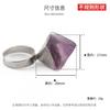 Joyería transfronteriza anillo de piedra irregular turquesa natural para mujer Europa y Estados Unidos exagerado nicho gema anillo vintage