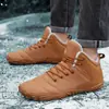 Botas de Nieve para Exteriores de Invierno Transfronterizas para Hombre, Zapatos de Algodón Impermeables de Cinco Dedos Barefoot para Mujer, Forradas de Felpa, Engrosadas, Cálidas y Antideslizantes