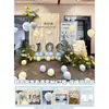 Decoração de Aniversário Estilo Coreano Ins de Um Ano Parede de Fundo para Homens e Mulheres Festa de Bebê Painel de KT Personalizado Decoração de Cena de Alto Padrão