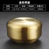 Cuenco de acero inoxidable estilo coreano, cuenco de arroz, cuenco para sopa, cuenco pequeño grueso para niños 304, cuenco comercial con cubierta de cinturón dorado y antiescaldado.