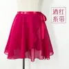 Calça de Yoga com Saia Cobrindo Saia de Dança Feminina Adulta Saia Vestido de Prática de Balé Peça Única Avental de Chiffon Saia Véu