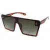 Gafas de sol retro de montura grande coloridas transfronterizas personalidad tendencia europea y americana procesamiento personalizado de gafas de sol para mujer 2185
