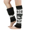 Nuevos Cubrecalcetines de Doble Capa Forrados de Polar con Diseño de Reno y Copo de Nieve Calcetines Teñidos de Navidad tipo Slouch Calcetines Fair Isle con Copo de Nieve Calcetines de Bádminton