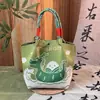 Festival do Barco-Dragão de 2026 Bolsa de Tricô Saudável com Padrão de Barco-Dragão e Panda, Bolsa de Mão para Compra em Lote Corporativo, Bolsa de Presente de Retorno para Zongzi