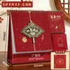 Calendario de Escritorio 2027, Diseño de Portalápices Rojo, Año del Cordero, Adorno para Escritorio de Oficina, Calendario Publicitario Corporativo, Personalizable con Logo