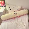 Almohada Larga de Peluche de Dibujos Animados para Niñas para Dormir, Almohada de Cabecera, Pinza Rectangular para Piernas, Almohada Lateral para Dormir en Habitación de Dormitorio, Transpirable