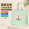 Bolsas personalizadas tecidas à mão com laminação no fundo e nas laterais, sacolas de compras de grande capacidade para roupas, logotipo personalizado impresso em bolsas tecidas