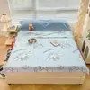 2026 Nueva Sábana Bajera de Algodón Puro con Dibujos Animados para Niños Cubierta de Cama para Dormitorio de Estudiantes Cubierta de Colchón para Guardería Cubierta de Cama para Bebé Funda Protectora