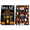Venda Quente Transfronteiriça Toalha de Cozinha Caveira Divertida Escura Decoração de Halloween Limpeza Panos de Mesa Pano de Lavar Louça