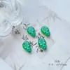 Pájaro Azul Retro Cruz de Vidrio Checo Flor Cabeza de Gato Accesorios de Material para Joyería Hecha a Mano DIY