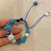 2024 nuevo pulsera de caballo de madera divertido para niños, cachorro de cerámica, pulsera de dibujos animados, nicho, corazón de niña, pulsera de estilo dulce versátil