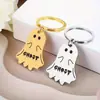 Llavero Personalizado Grabado Etiqueta para Perro Gato Colgante Estilo Halloween