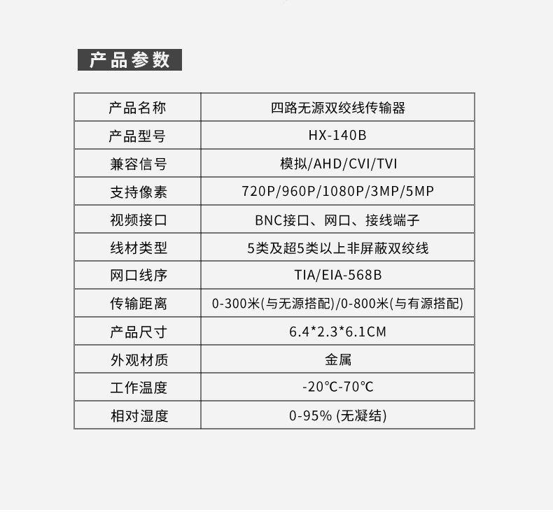 高清双绞线传输器