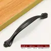Puxador Preto Liga de Alumínio para Armário Guarda-Roupa Puxador Nórdico Moderno Minimalista para Móveis de Armário Sólido Espessado