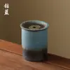 Cerámica Retro Cocida en Horno de las Dinastías Tang y Song, Jian Shui Utensilios de Té para Eruditos, Recipiente de Agua Plateado a Mano, Tarro para Residuos de Té, Accesorios para la Ceremonia del Té