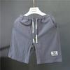 Marca Ins Tendência tamanho plus size Roupa Externa Masculina Calças de Cinco Pontos Largas Verão Casual Calças de Cinco Pontos Masculinas Algodão Linho Shorts Finos Algodão