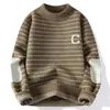 Venda quente transfronteiriça, mais vendidos em estoque, suéter casual de gola semi-alta novo para outono e inverno, malha básica, suéter de lã para homens