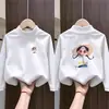 Camiseta Térmica Base para Niñas de Felpa Cepillada Interna Estilo Otoño/Invierno para Niños Medianos y Mayores Cuello Semi Alto Manga Larga Nueva Colección Otoño/Invierno