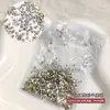 Leque Rei de Fundo Plano com Diamantes, Diamantes Redondos Transparentes, Semicírculo de Cristal Brilhante, Diamantes Coloridos de Fundo Plano, Diamantes Soltos Ss4, Joias de Diamante para Nail Art