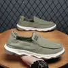 Fabricante Sapatos de Lona Masculinos Primavera Outono Masculino Casual Versátil Slip-on Solado Macio Respirável Sapatos Masculinos Atacado